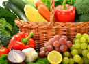Vegetables in a Wicker Basket